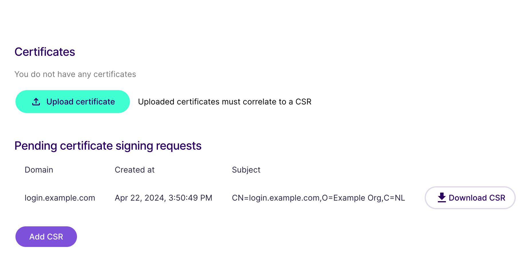 Download Certificate Signing Request, click-to-zoom